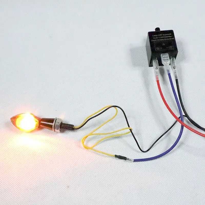 Relé piscas LED 12 V moto 3 pinos ajustável