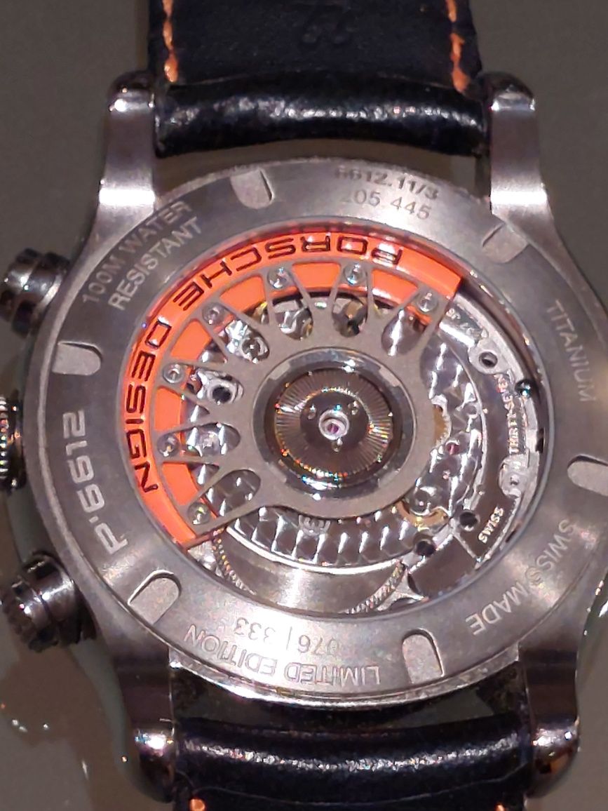 Relogio PORSCHE DESIGN, modelo Dashboard,  série limitada