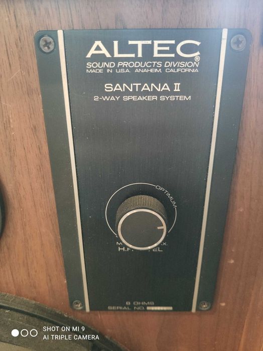 altec lansing santana II kolumny głośnikowe EV electro voice JBL
