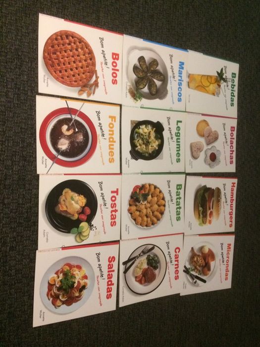 Coleção 12 pequenos livros de Cozinha