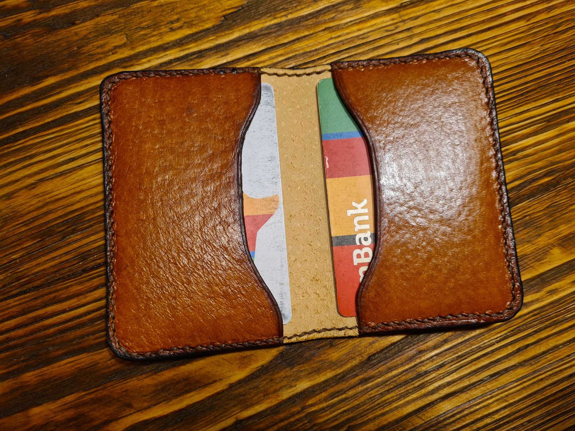 Minimalistyczny portfel skóra naturalna edc