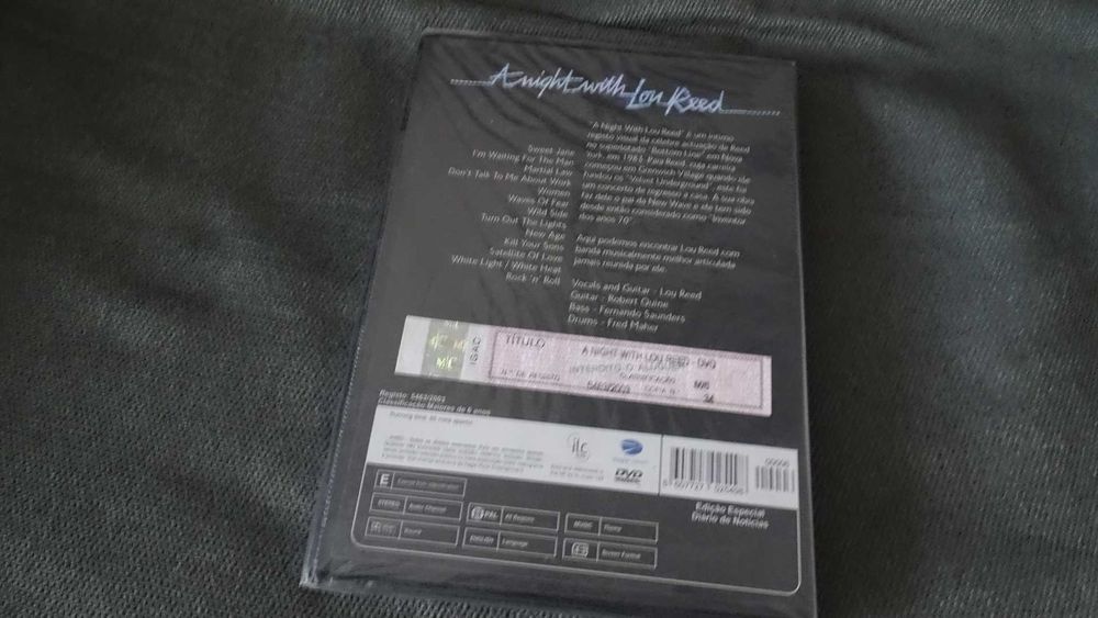 DVD MÚSICA - LOU REED : A Night With Loo Reed 2007 - Novo SELADO