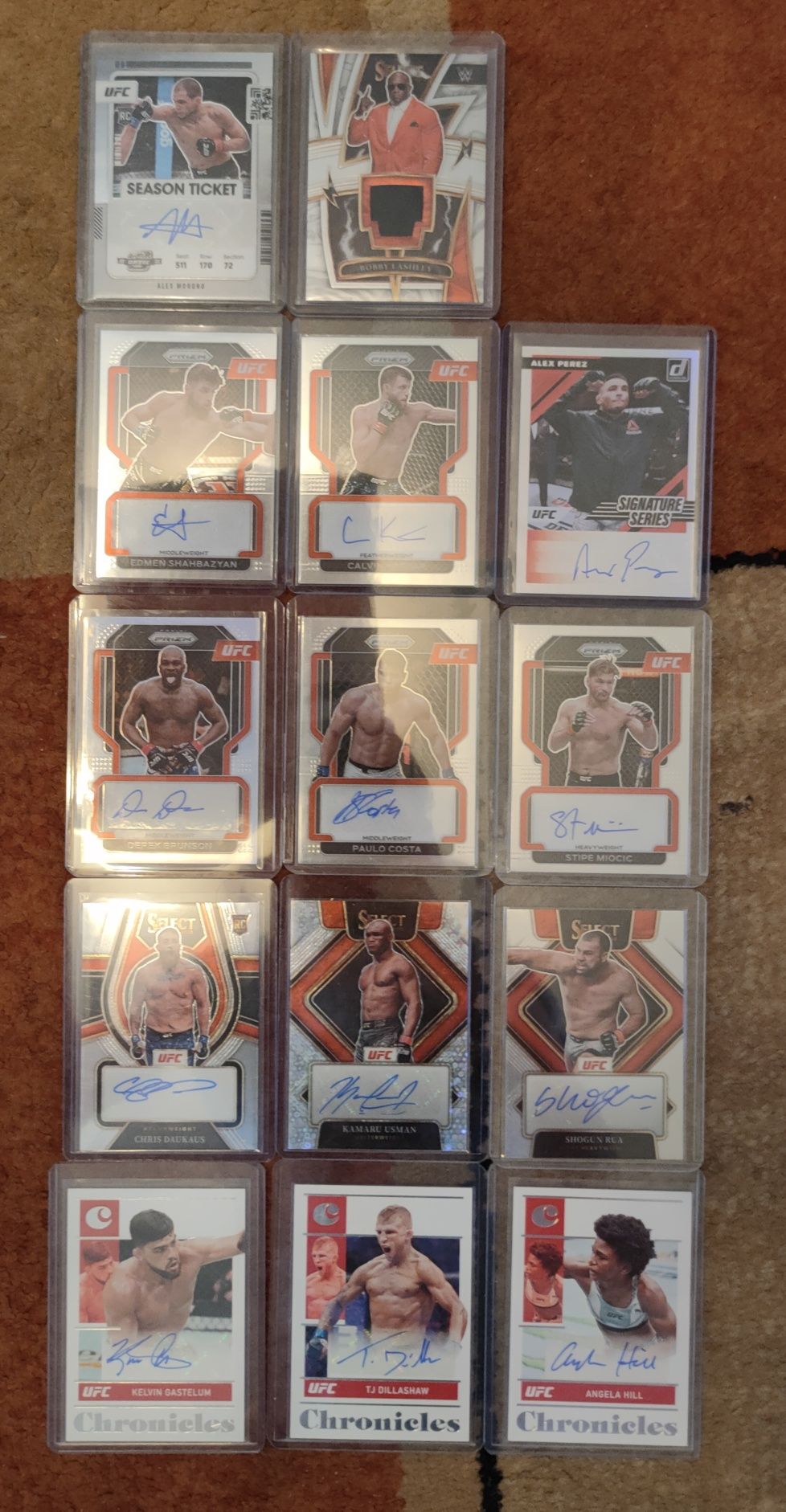 Karty sportowe UFC PANINI Autografy oraz Pamiątki MMA