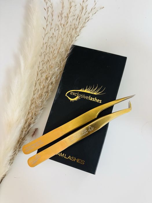 Pesety do przedluzania rzes  Exclusive Lashes zlote
