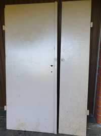 Drzwi metalowe 80 cm lewe 45 cm prawe