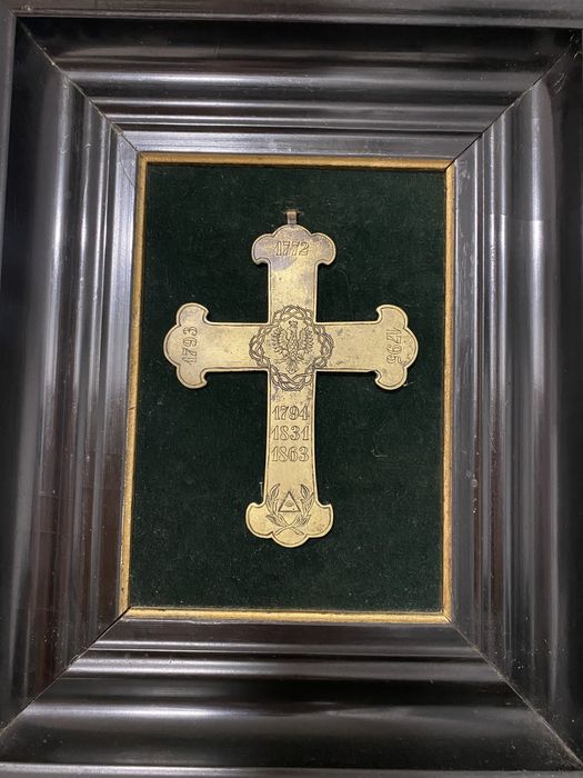 Krzyż pamiątkowy powstania rozbiory orzełek patriotyczny