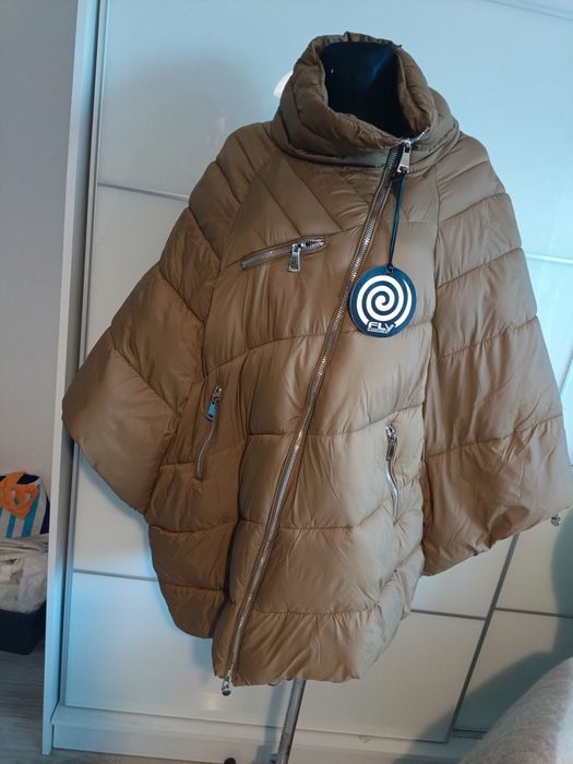 Piękna kurtka / ponczo jesienno zimowa r.M/L Nowa z metką