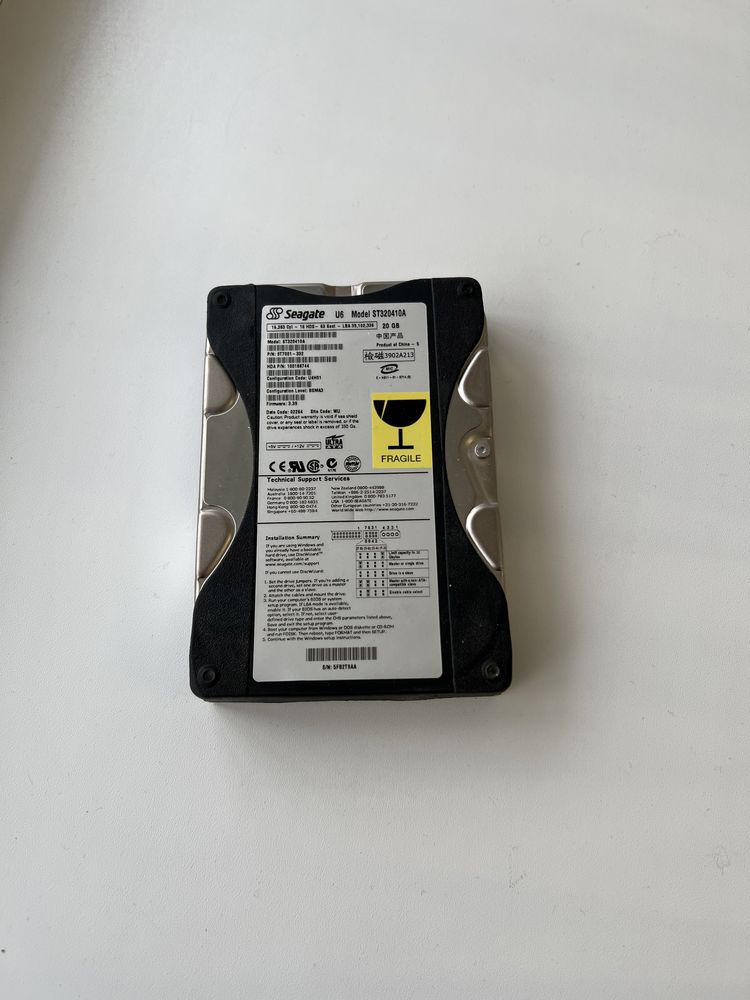 Диск жесткий Seagate U6 st320410a 20gb pata ide/ata 3,5