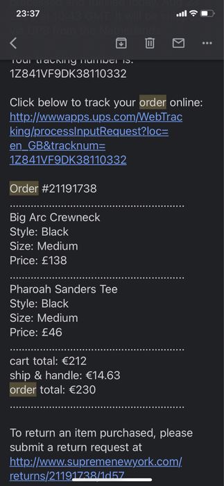 Supreme Big Arc Crewneck