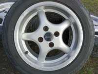 Alufelgi 14cali 4x100 VW GOLF  Opel CALIBRA Toyota PASEO oldscool rant