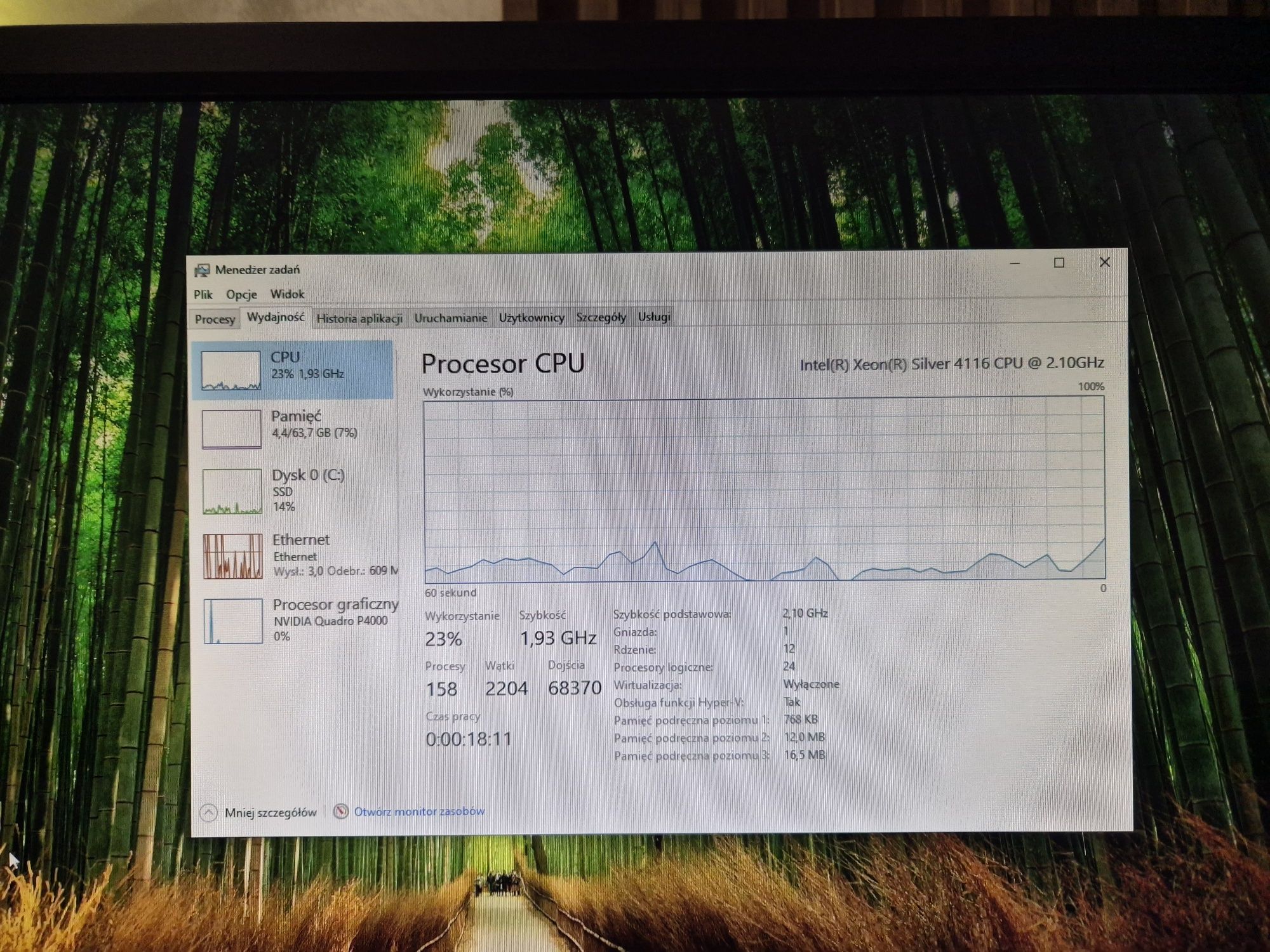 Komputer stacjonarny i7 Intel Xeon 4116 l 64GB RAM l NVIDIA P4000
