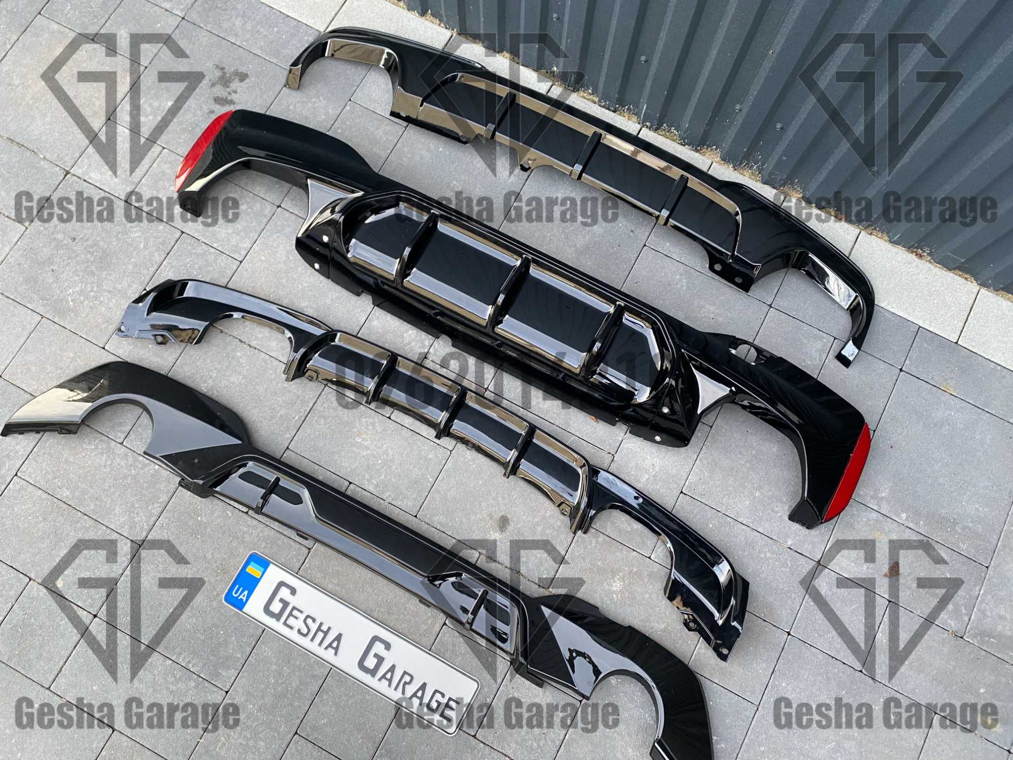 Дифузор заднего бампера сплитер юбка БМА BMW g30f90g11g12g01g02f30G20