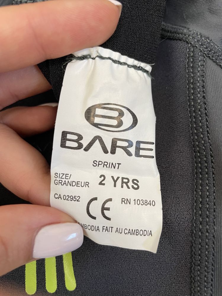 Гидрокостюм bare на 2 года