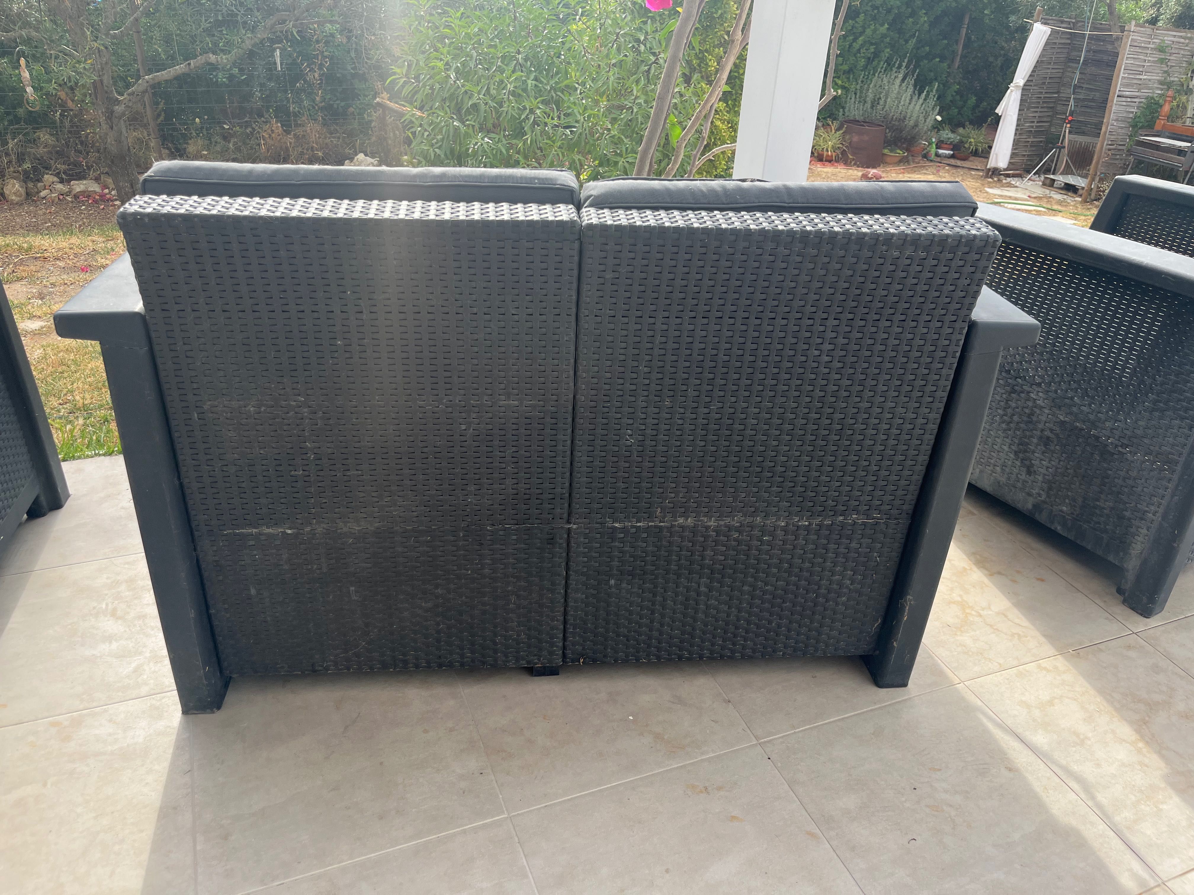 Conjunto sofás de  jardim