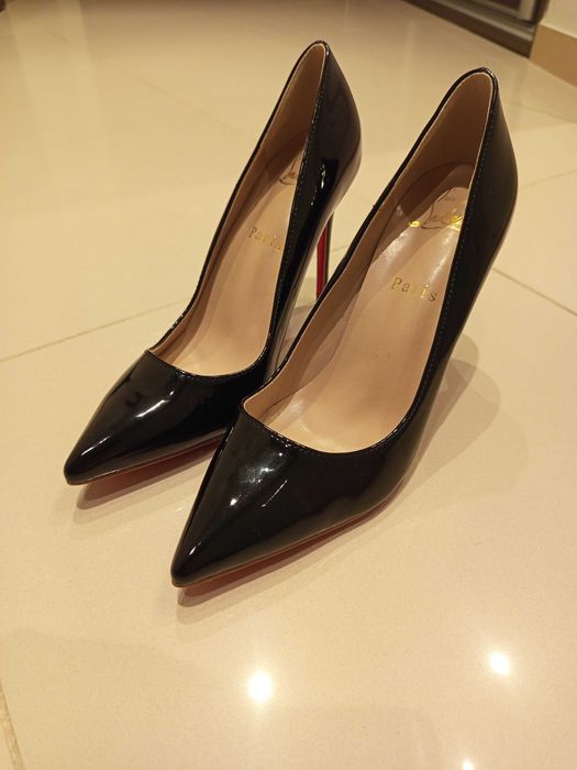Christian Louboutin czarne szpilki Kate 100