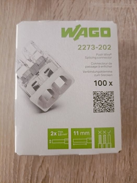 Złączka WAGO 2273 - x2 - 100 szt