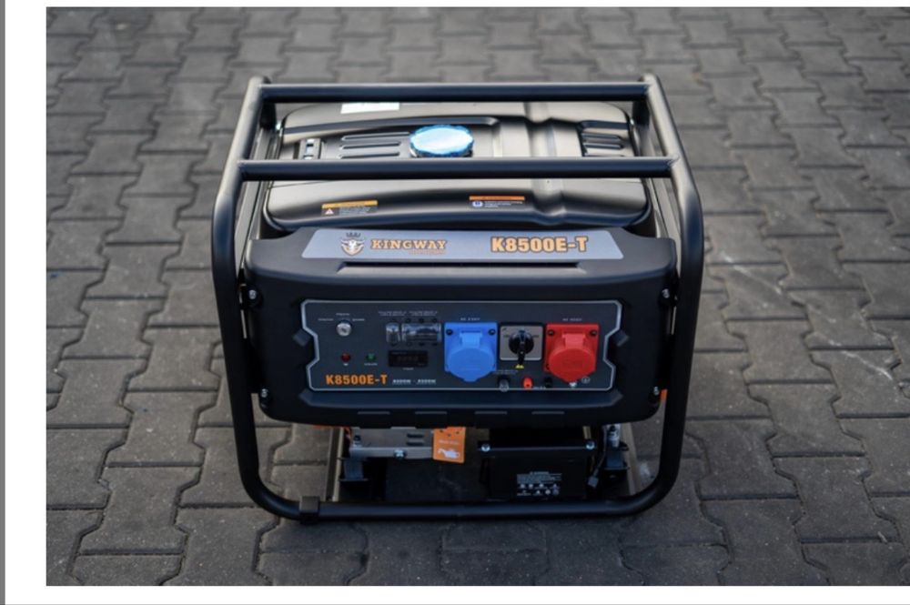 Генератор Kingway бензиновий трехфахний K8500E-T