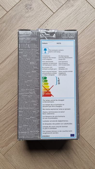 Lampki punktowe led / 10 punktów / 13m z zasilaczem