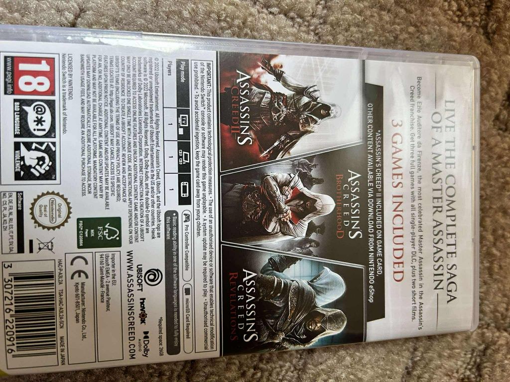 Gra assassin's Creed the ezio collection Nintendo switch