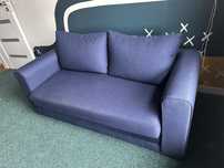 Lido granatowa rozkladana sofa kanapa 2-osobowa 160x70