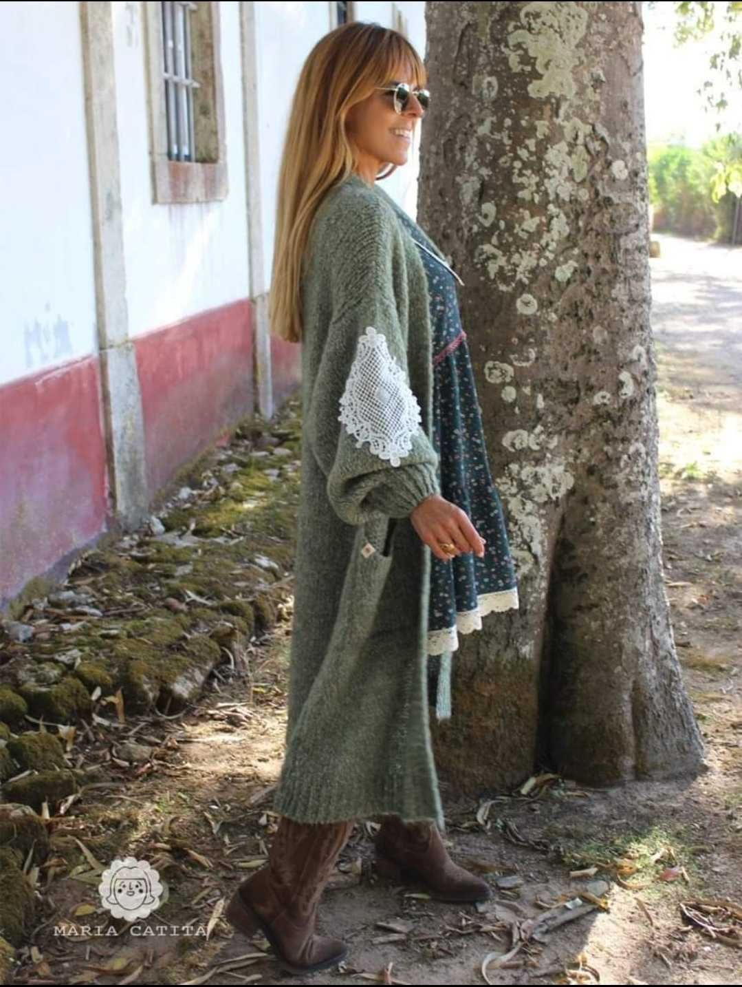 Cardigan de lã - Maria Catita