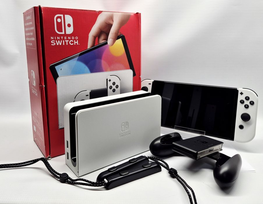 Konsola NINTENDO SWITCH OLED BIAŁA 128 GB, Komis Jasło Czackiego