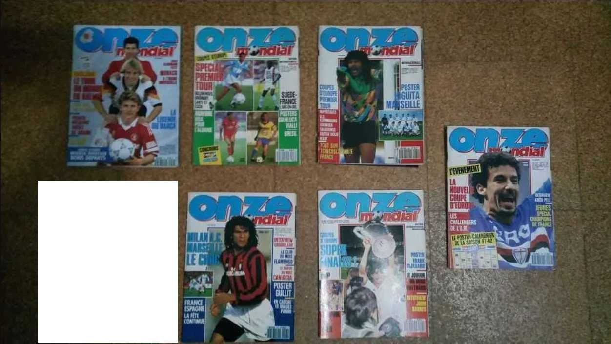 Revistas de Futebol Onze e de Motas - anos 80, 90 e 2000 - Raras