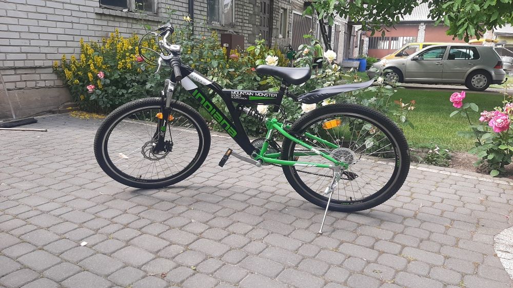 Zielony rower Indiana