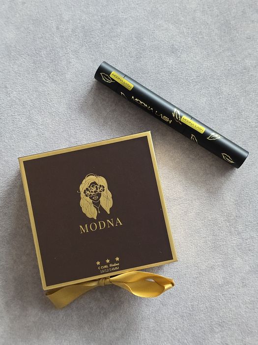 Zestaw rzęs bondingowych plus klej Modna Lash brązowe rzęsy bondingowe