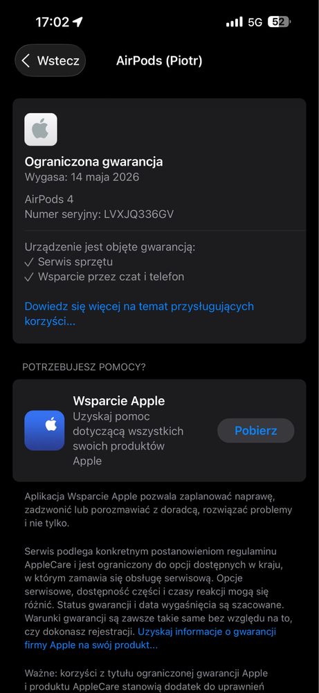 AirPods 4 bez ANC, Stan Bardzo Dobry, Gwarancja!
