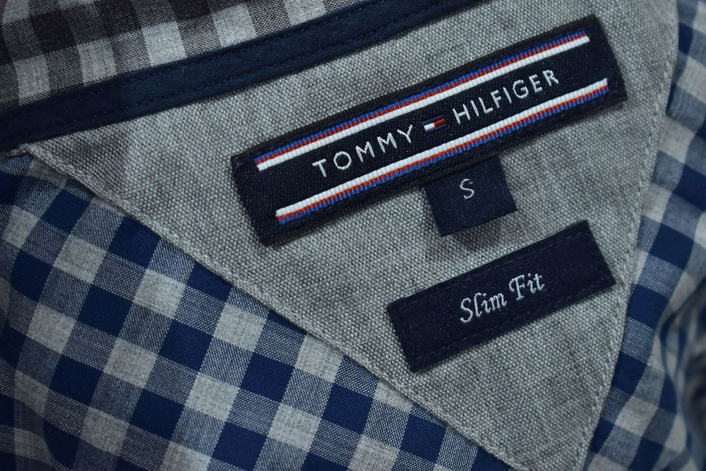 Tommy Hilfiger Męska Koszula W Kratkę Slim Fit / S