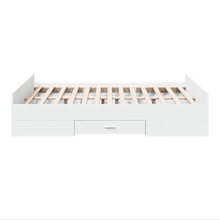Cama Vida XL, com gavetas - cor branca - 140x190cm