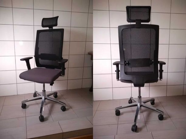 Fotel biurowy ergonomiczny krzesło biurowe Nowy Styl Mojito zagłówek