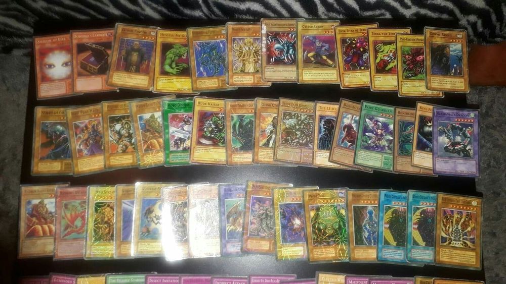 Cartas Yu Gi Oh! anos 90 vintage