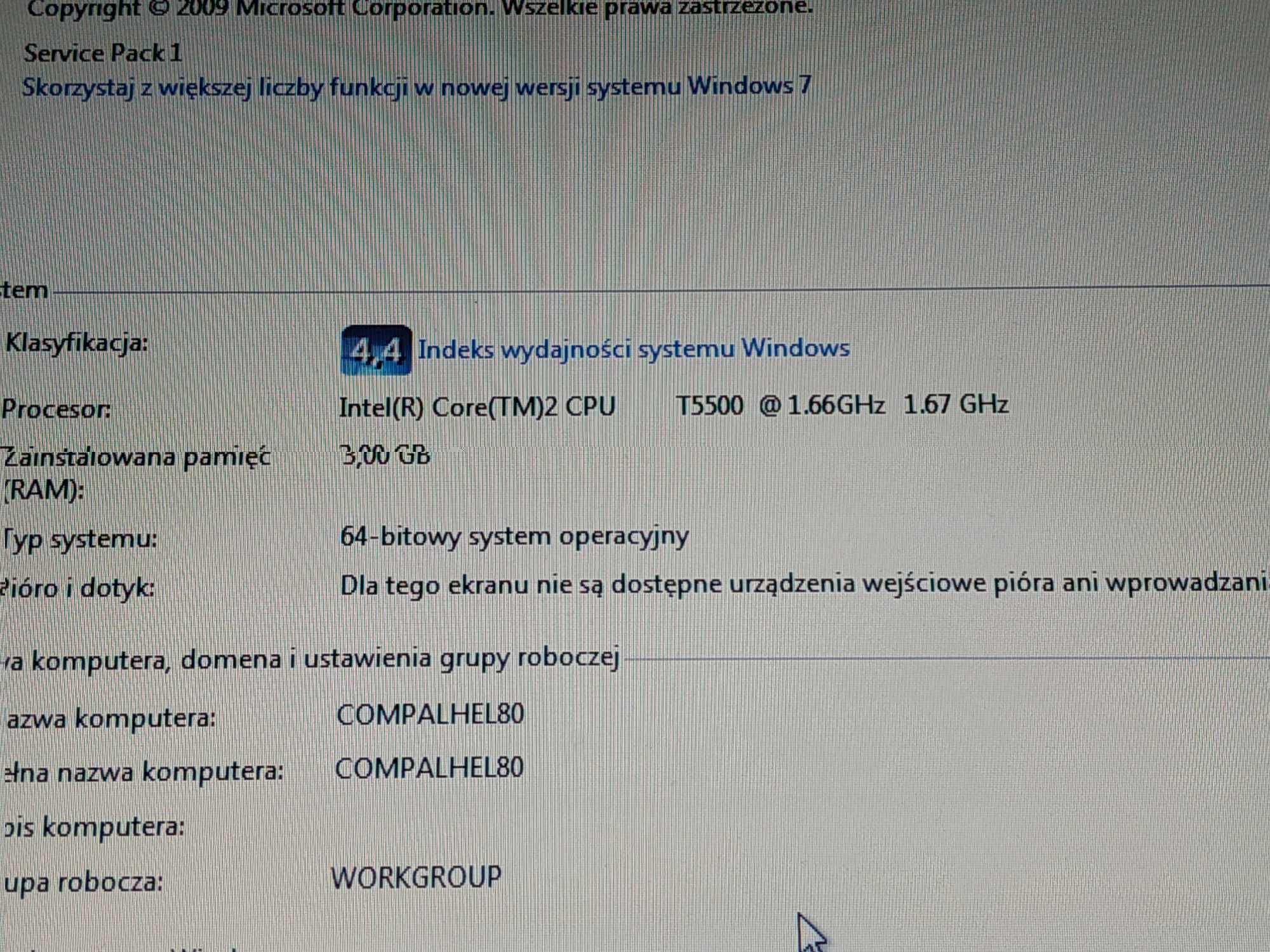 Laptop Compal Hel80 Hel 80 El80 2 sztuki w cenie jednej sprawne