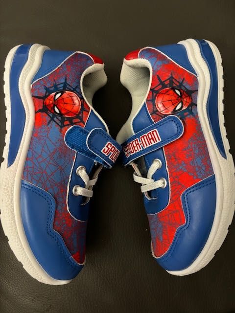 MARVEL Spider- Man buty led, świecąca podeszwa, migająca podeszwa NOWE