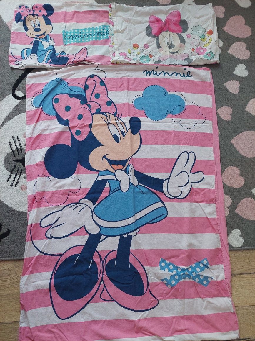 Pościel myszka Minnie poszewka na kołdrę + 2 Sztuki na poduszkę 100x13