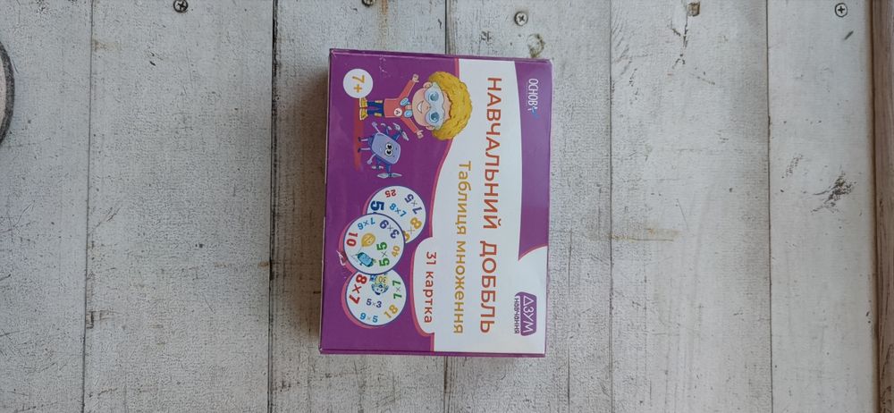 Доббль табличка множення