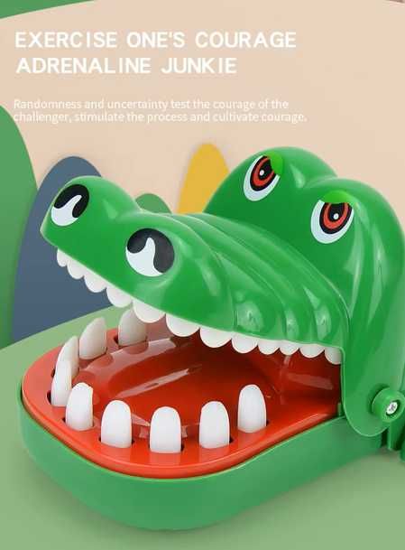 Krokodyl - zabawka dla dzieci - chory ząbek - dentysta - prezent