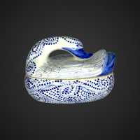 Bomboniera porcelanowe puzderko kaczka styl ming chiński B03125