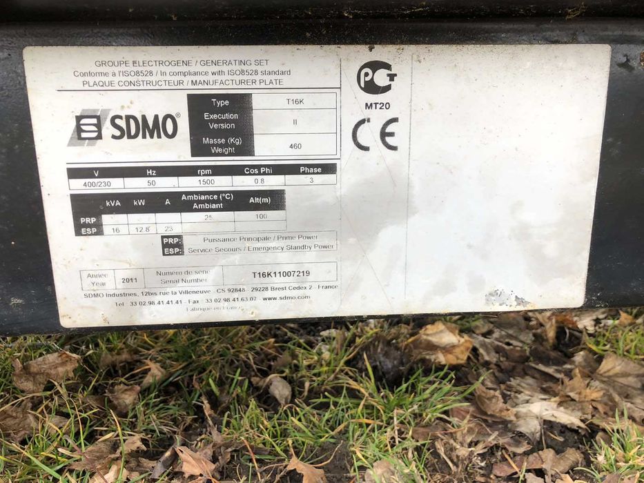 Дизельний генератор SDMO 12,8 кВт