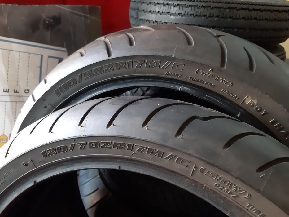 мото шина 120/70-17 + 180/55-17 Bridgestone Battlax BT 23 2022г из Гер