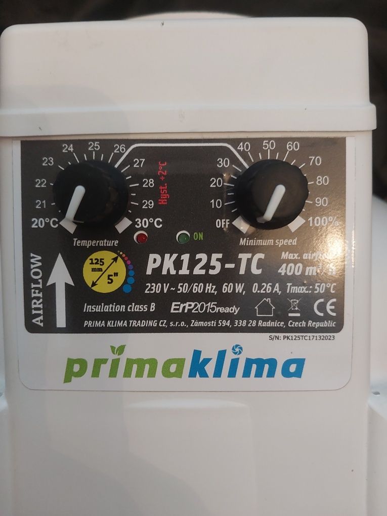Wentylator Prima klima PK125