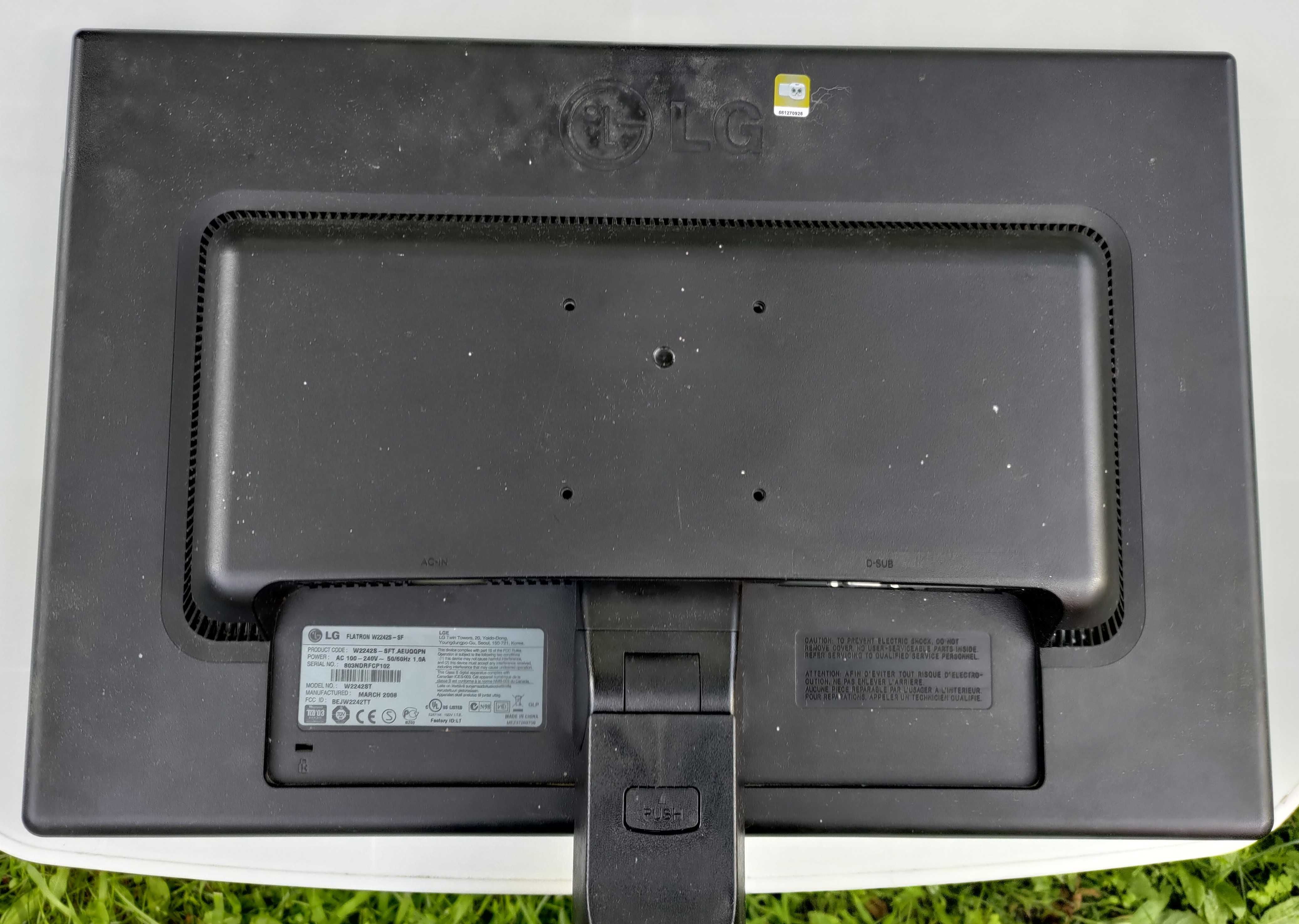 Monitor LCD LG Flatron W2242S - SF
