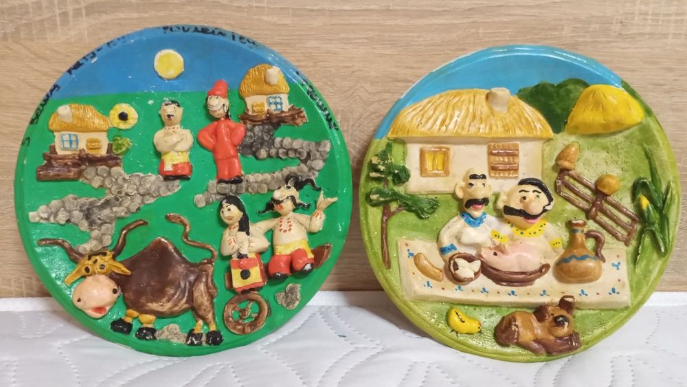 Декоративні тарілки «Український сюжет» — набір 2 шт.