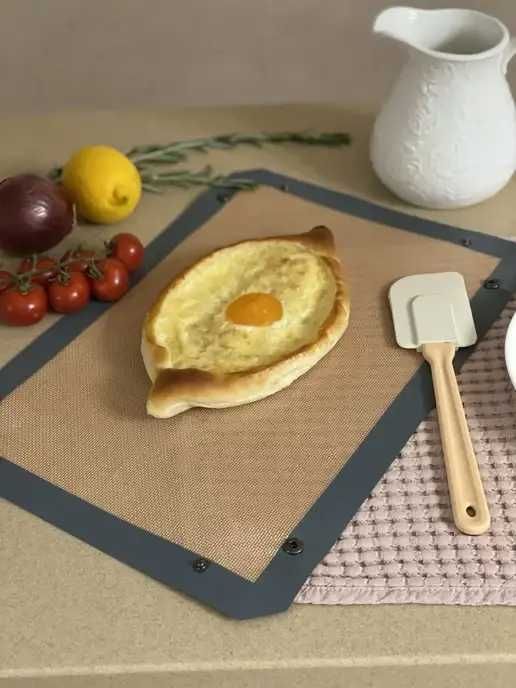 Термостійкий силіконовий килимок для випічки 40×30 см.