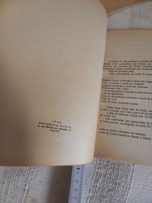 Os caminhos de ferro em Moçambique em 1948