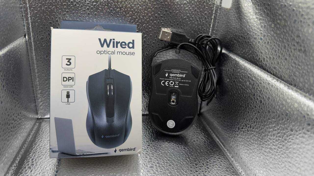 Комп миша Gembird MUS-3B-01; Миша Logitech G102 Lightsync USB White