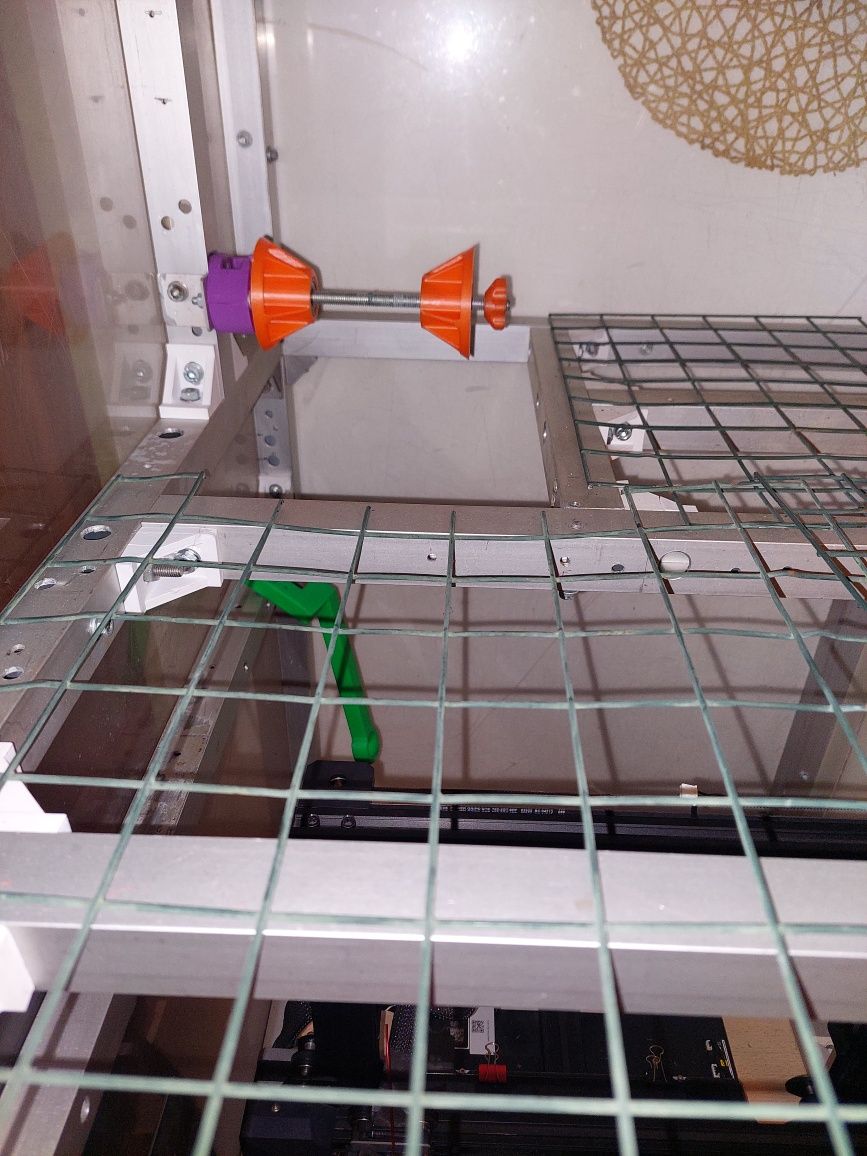 Mesa e cabine com armazenamento para impressoras 3d