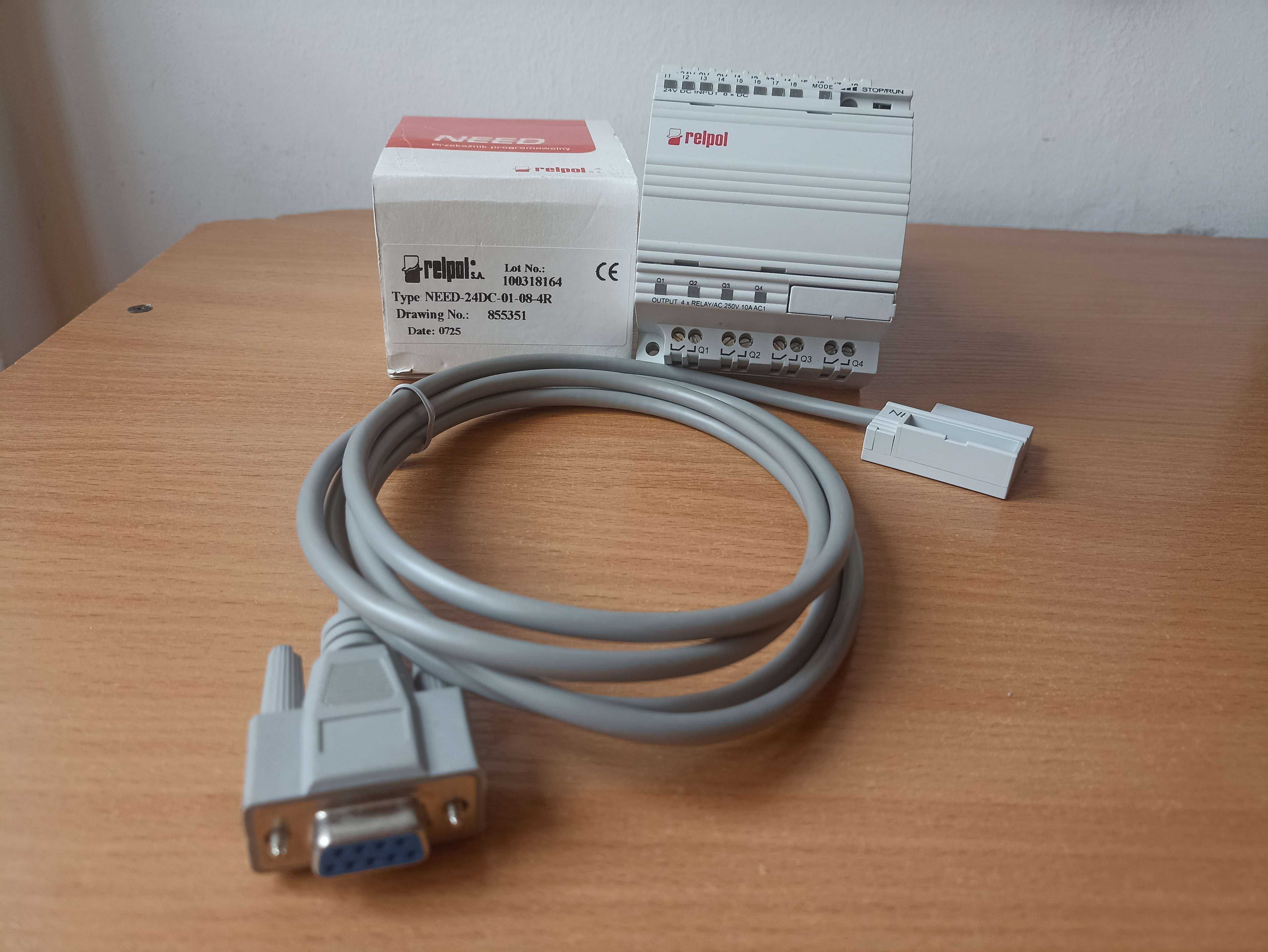 Relpol przekaźnik programowalny NEED 24DC-01-08-4R + kabel